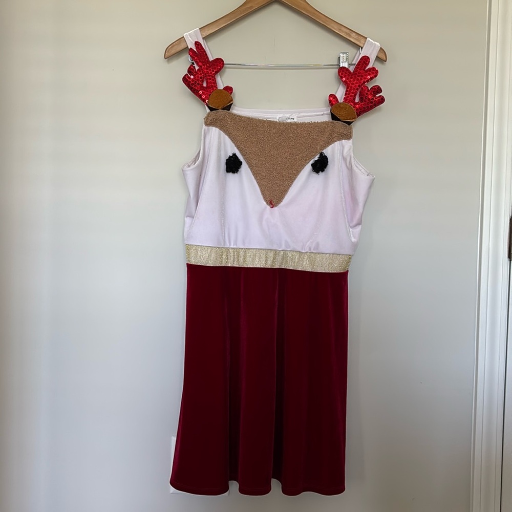 Love and Let Love Holiday Reindeer Knit Dress Sz XL